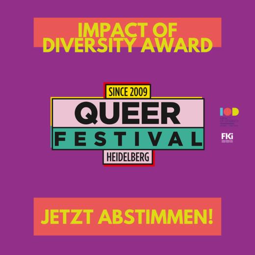 Bild: Award-Nominierung für das Queer Festival