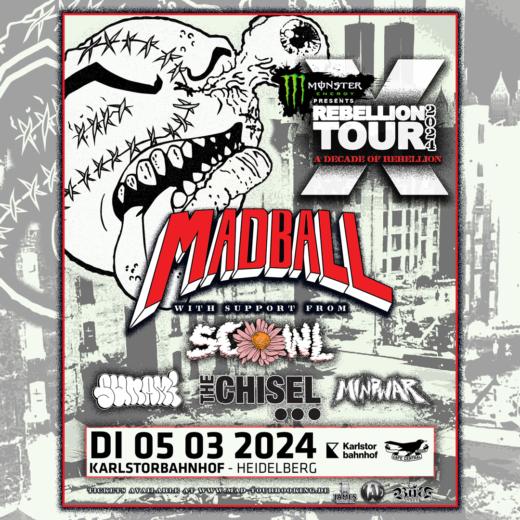 Bild: REBELLION TOUR 2024 mit Madball, Scowl, The Chisel, Sunami & Mindwar
