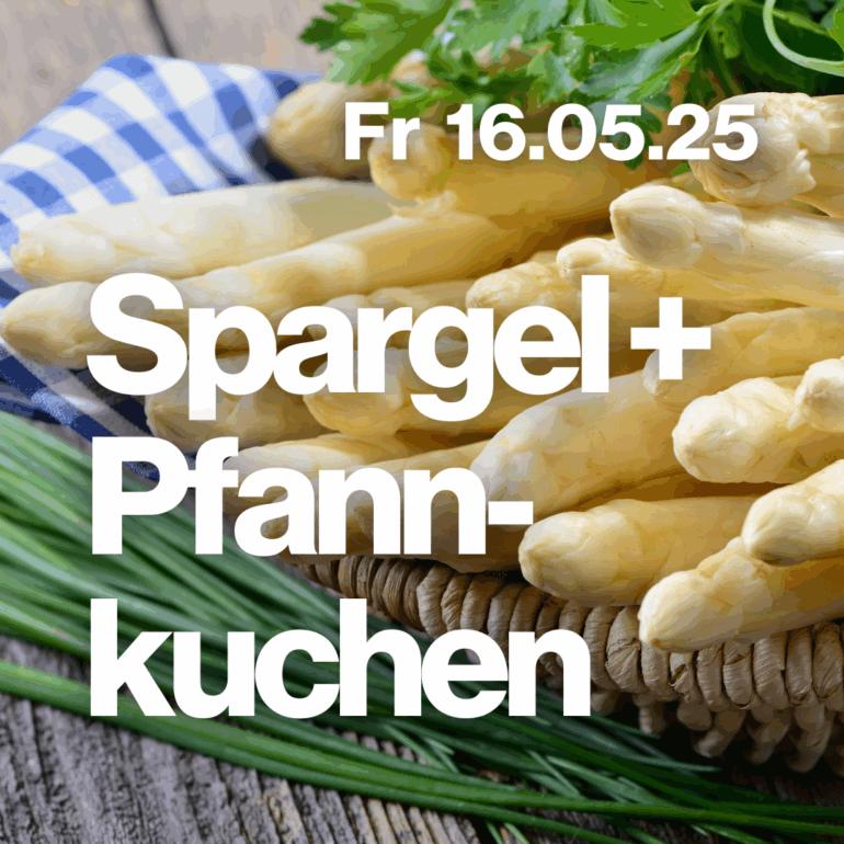 Bild: Freitagstisch: Spargel + Pfannkuchen (vegetarisch)