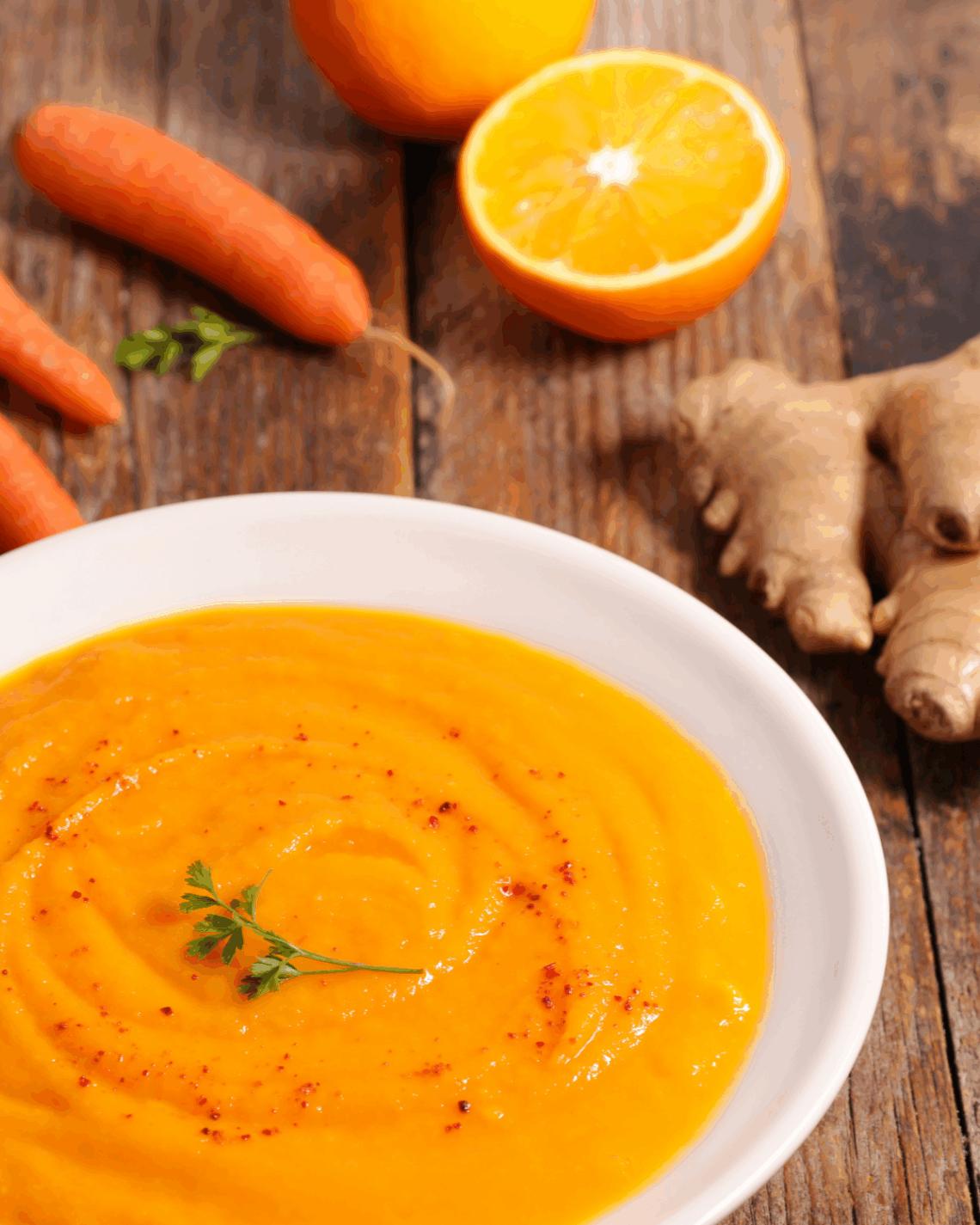 Bild: Montagstisch: Karotte-Ingwer-Kokos Suppe