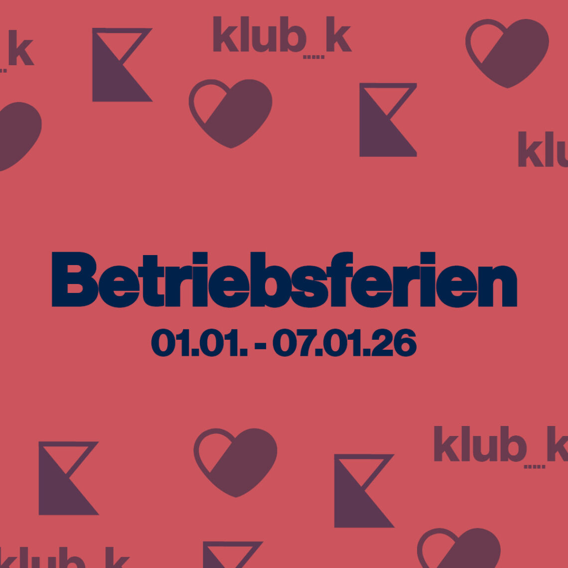 Bild: Betriebsferien