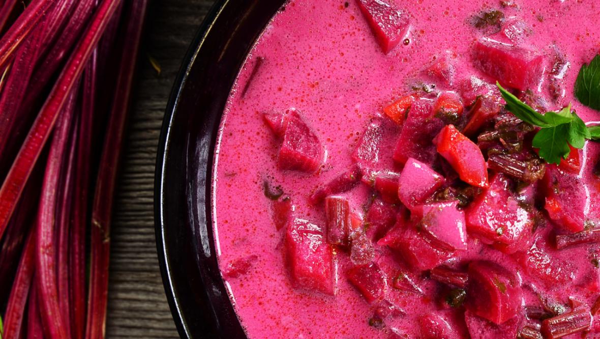 Bild: Montagstisch: Rote-Bete-Ingwer Suppe