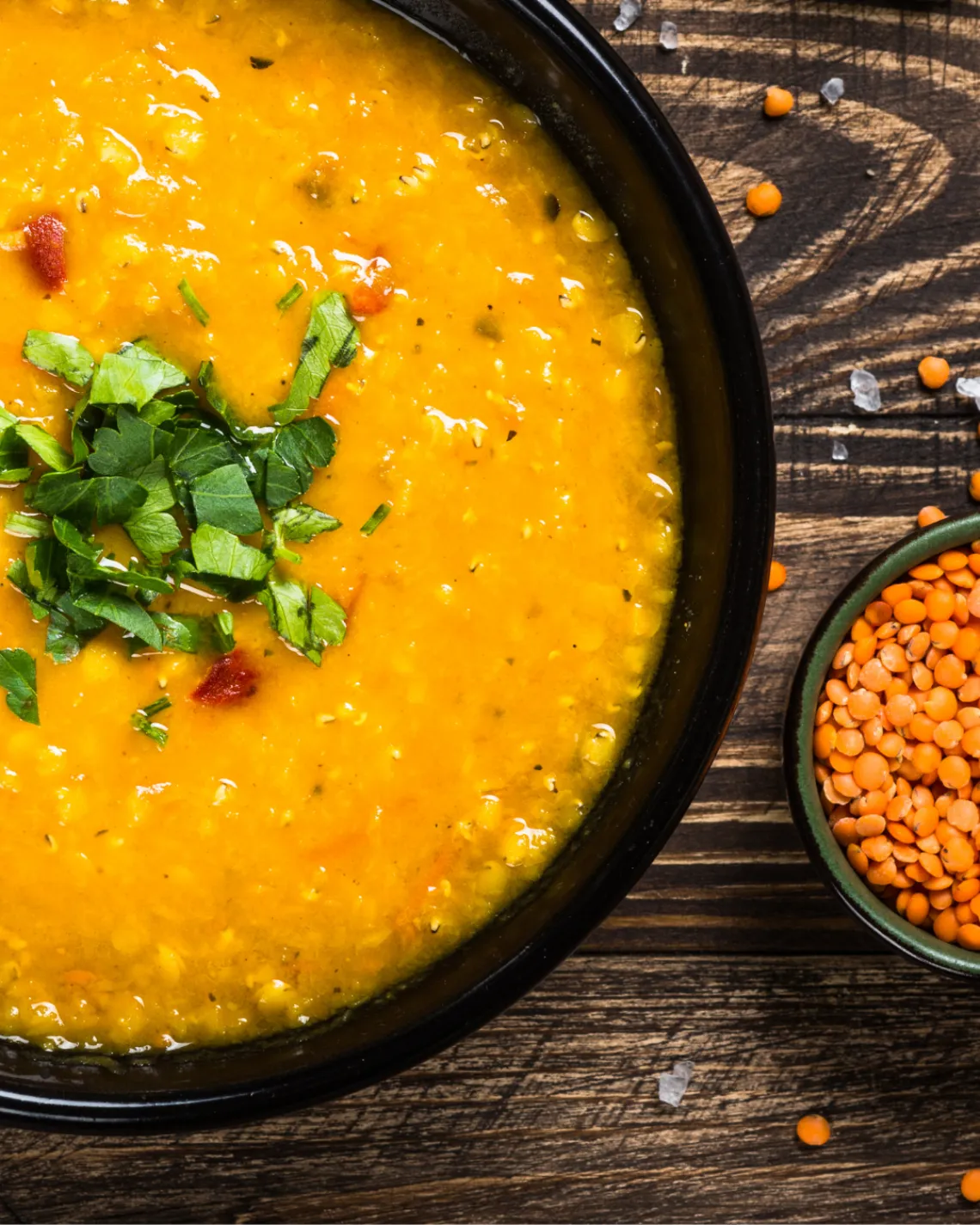 Montagstisch: fruchtige Linsensuppe