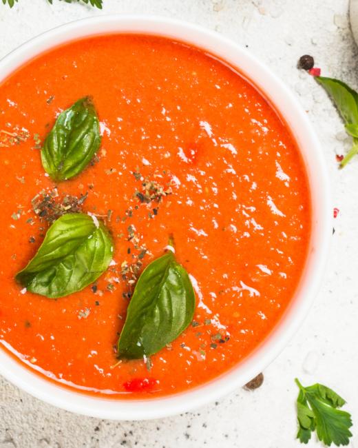 Bild: Montagstisch: Tomatensuppe