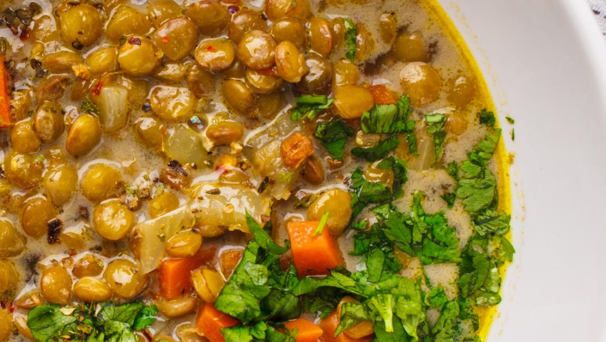 Bild: Montagstisch: klassische Linsensuppe