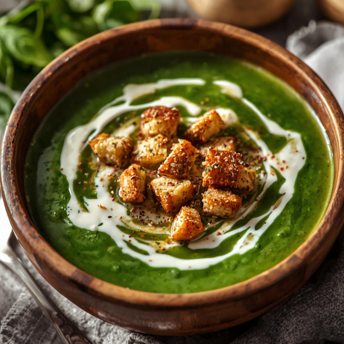 Bild: Montagstisch: Spinatsuppe