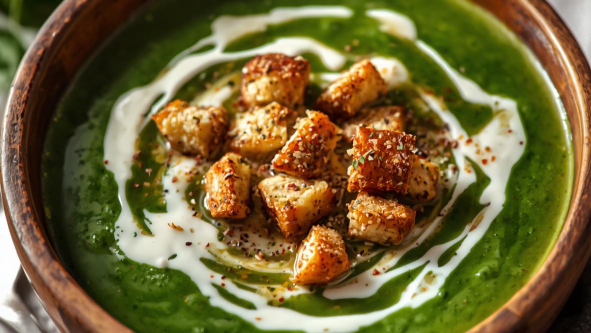 Bild: Montagstisch: Spinatsuppe