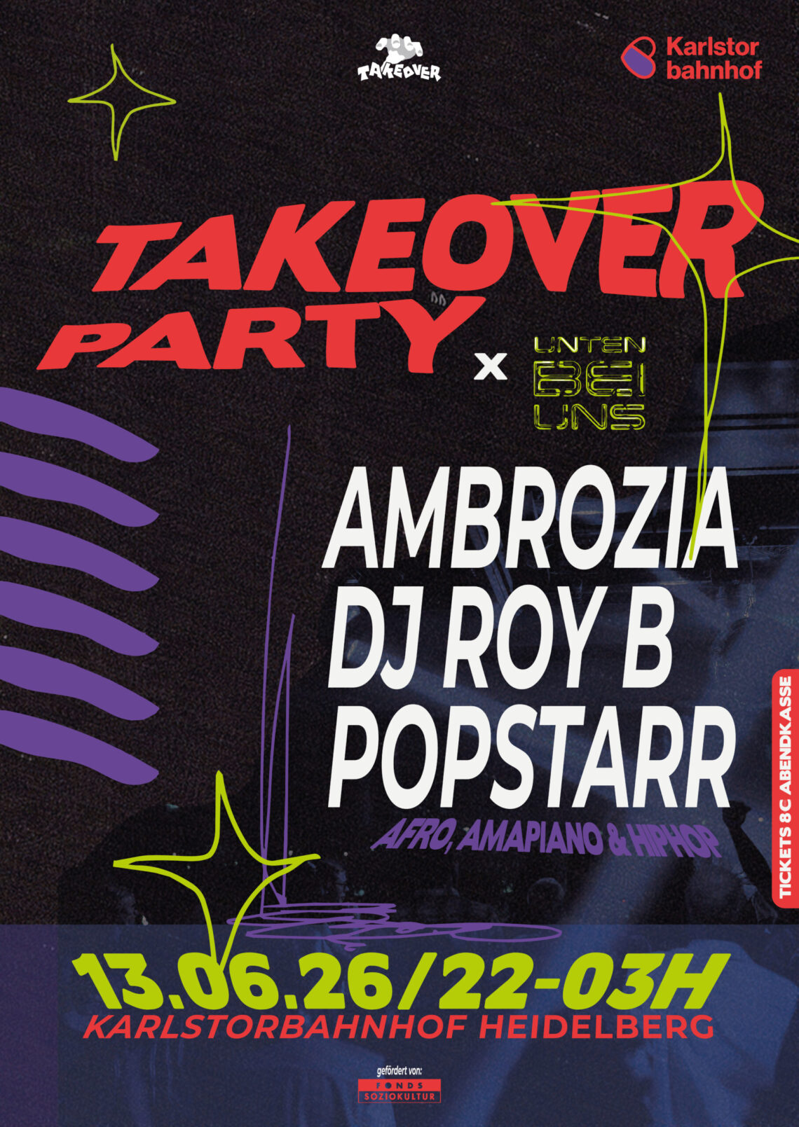 Bild: Takeover Party x UNTEN BEI UNS