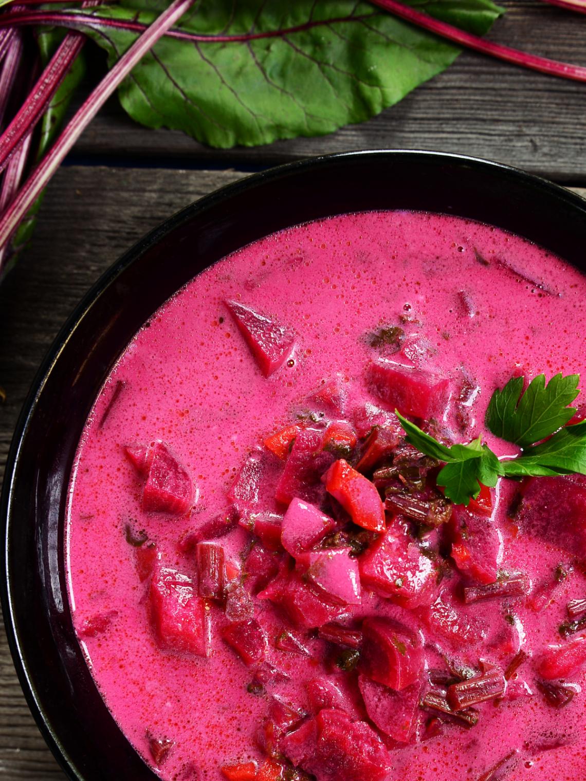 Bild: Montagstisch: Rote-Bete-Ingwer-Suppe