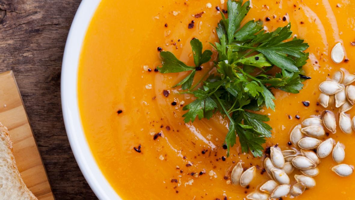 Bild: Montagstisch: Kürbissuppe