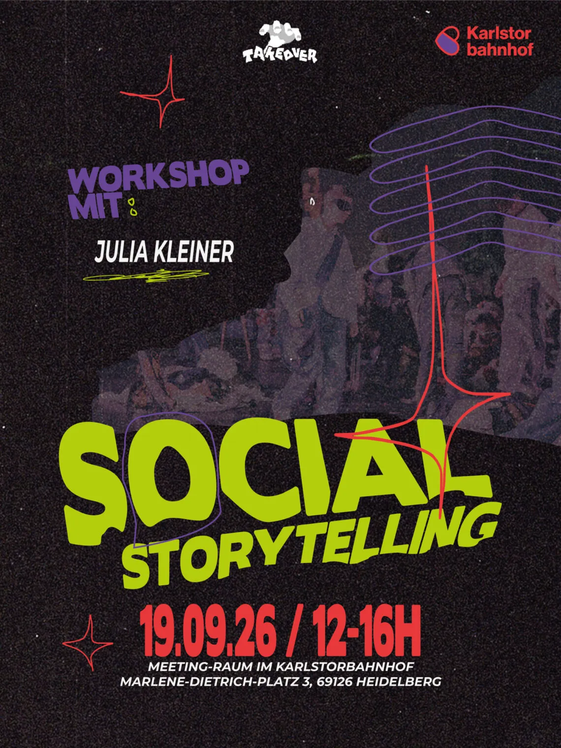 Social Storytelling Workshop – Karlstorbahnhof, 19.09.2026